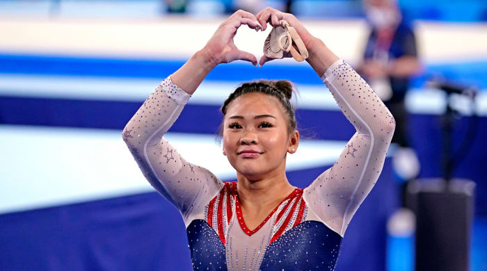 U.S. gymnast Suni Lee wins gold in the individual all-around event at Tokyo Olympics